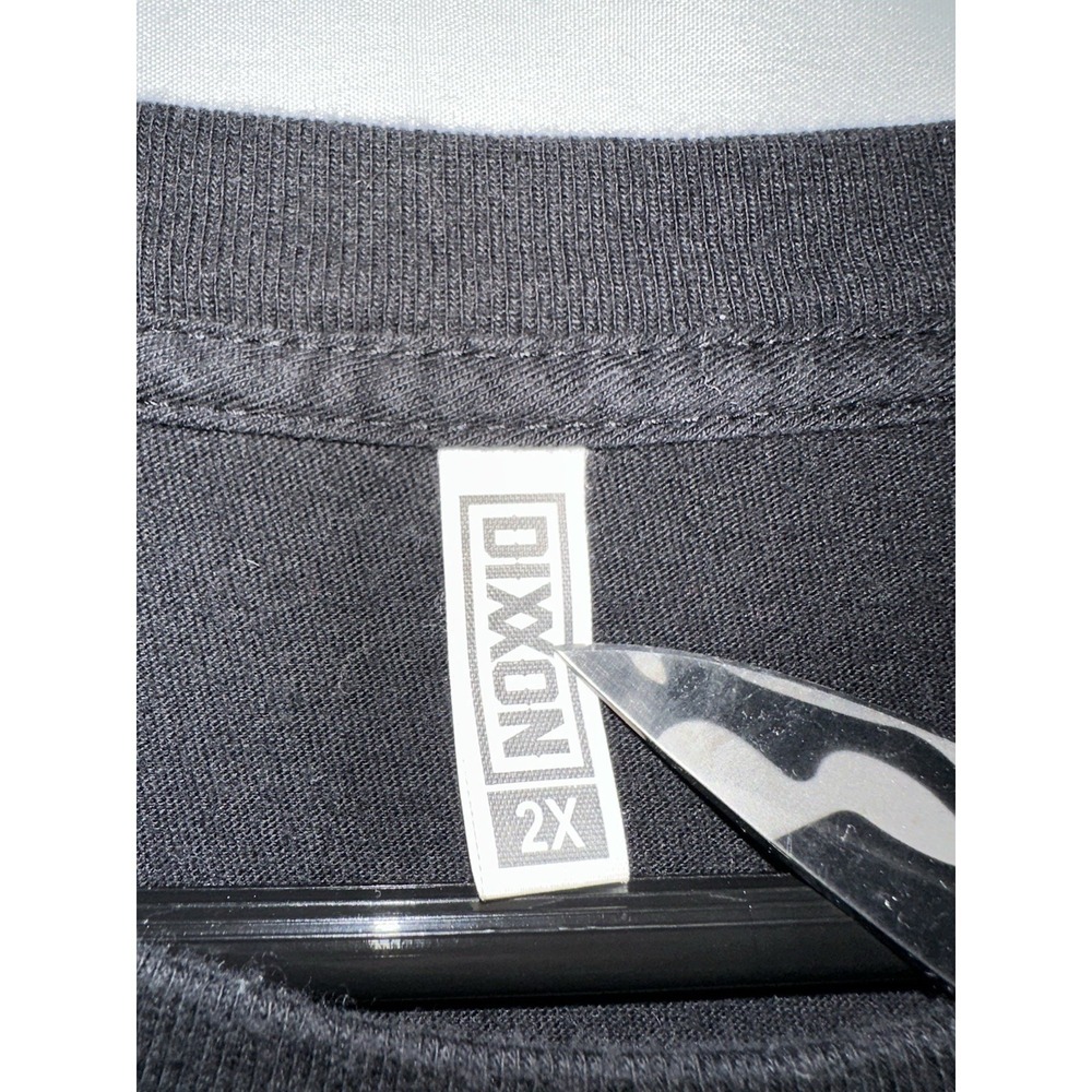 Dixxon Flannels T Shirt Mens 2XL Black Long Sleeve Flame Sleeve Monster - Picture 4 of 7
